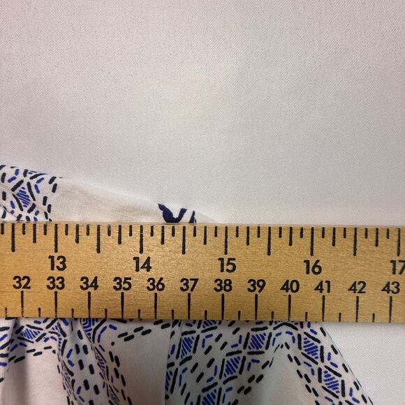 Calypso St. Barth Blue White Seashell Palm Print Cotton Dress Size S - Picture 6 of 16